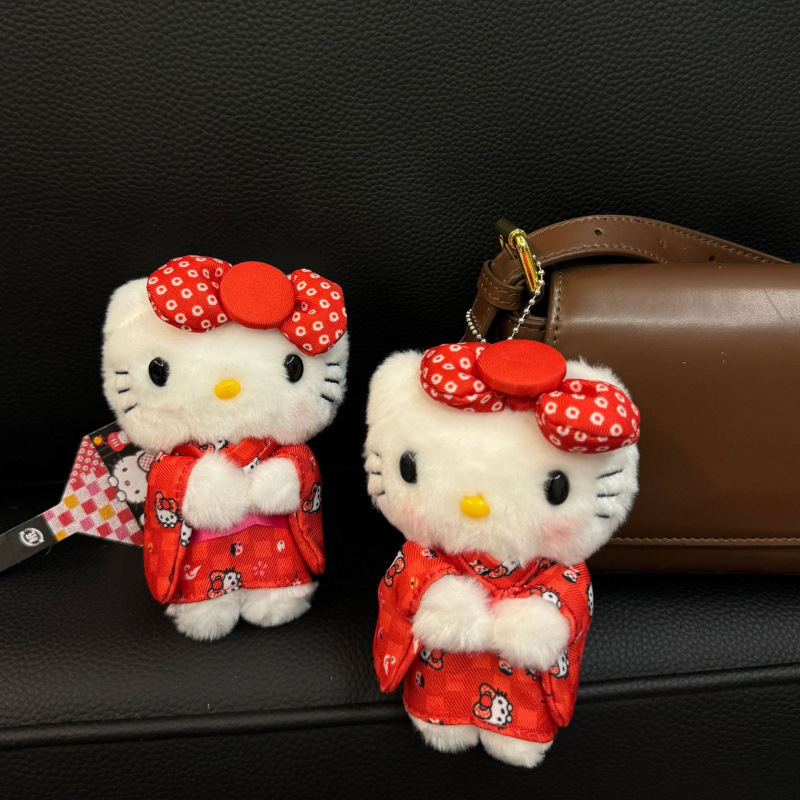 限定版総柄赤着物キティペンダント