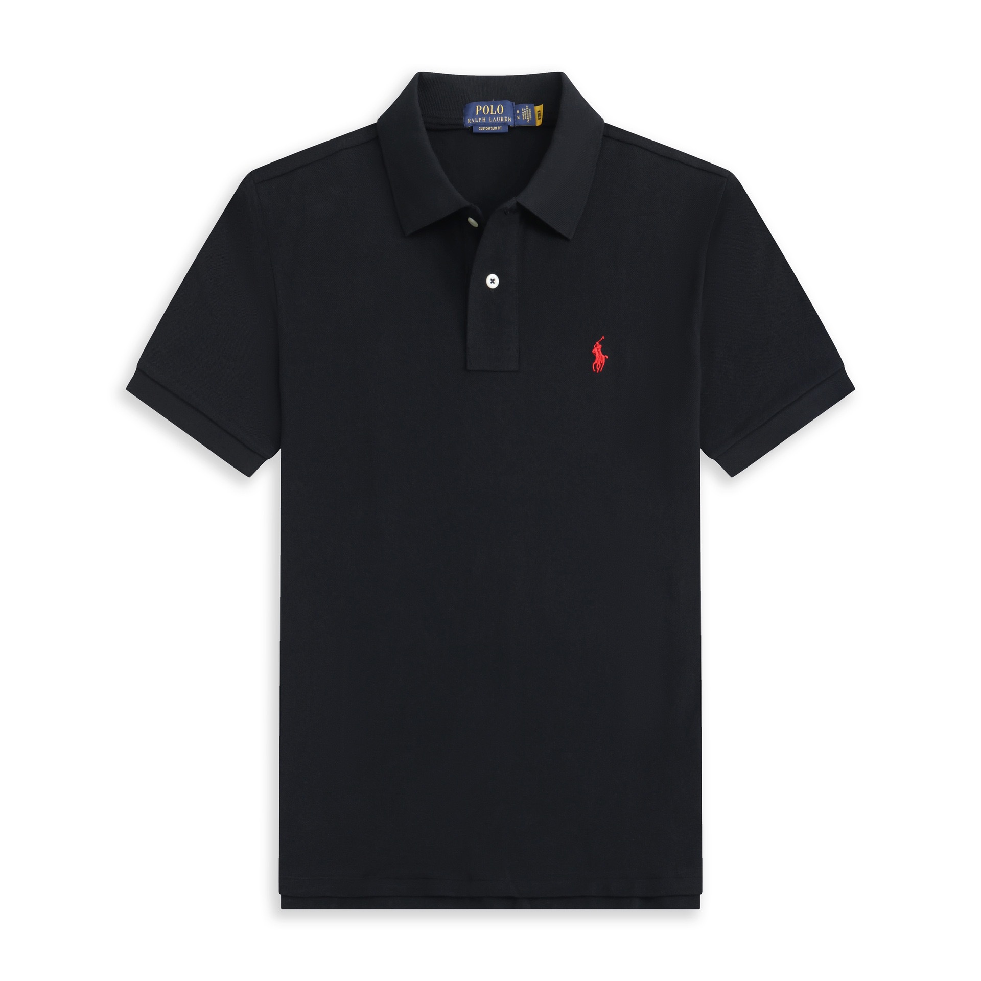 POLO 半袖【黒赤ラベル】