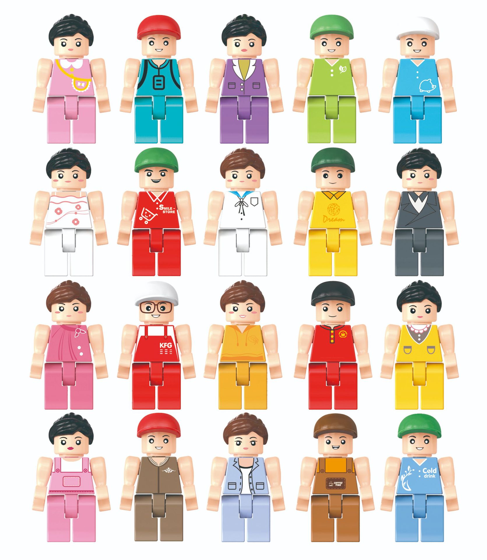 77-ストリートビュー人仔 (ランダム4個)