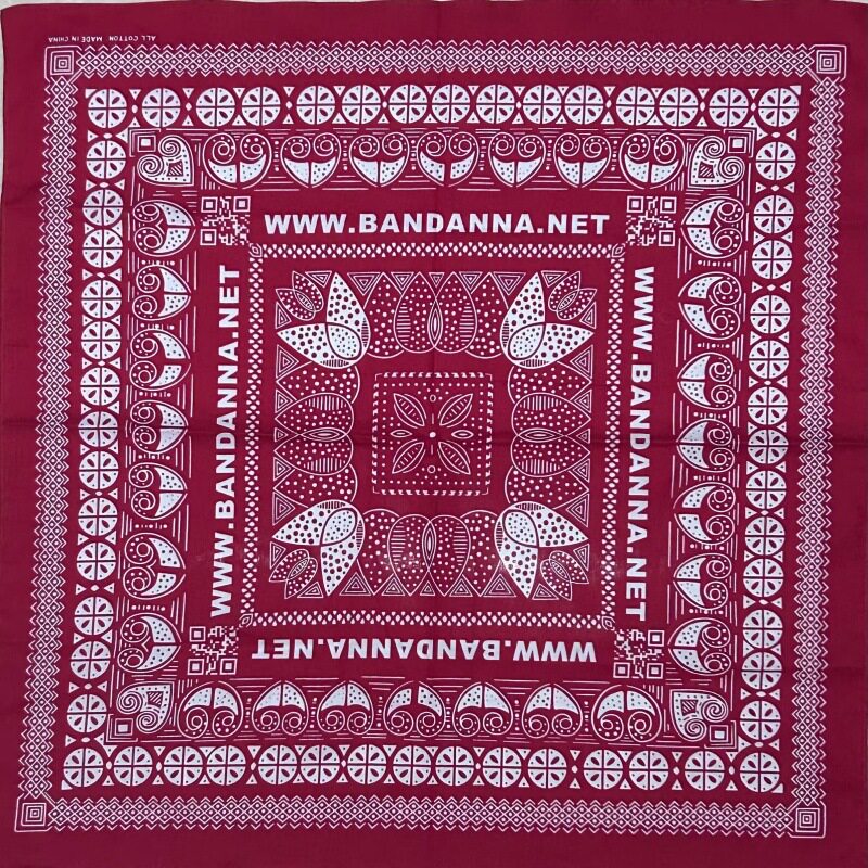 幾何学的なハートプリント レッド