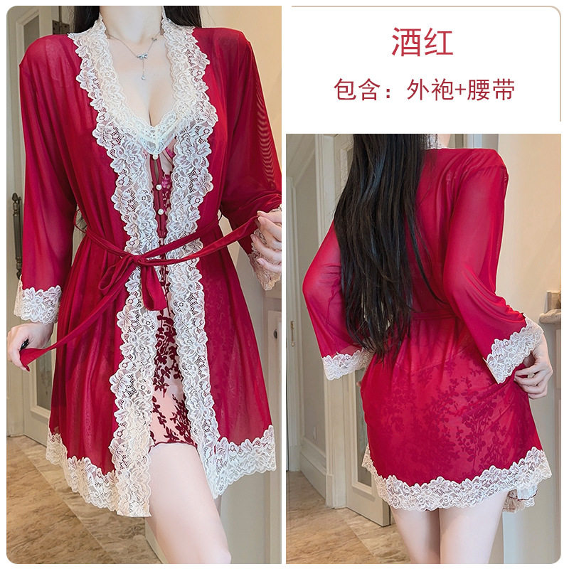 6285 ワインレッド（ローブ＋ベルト）