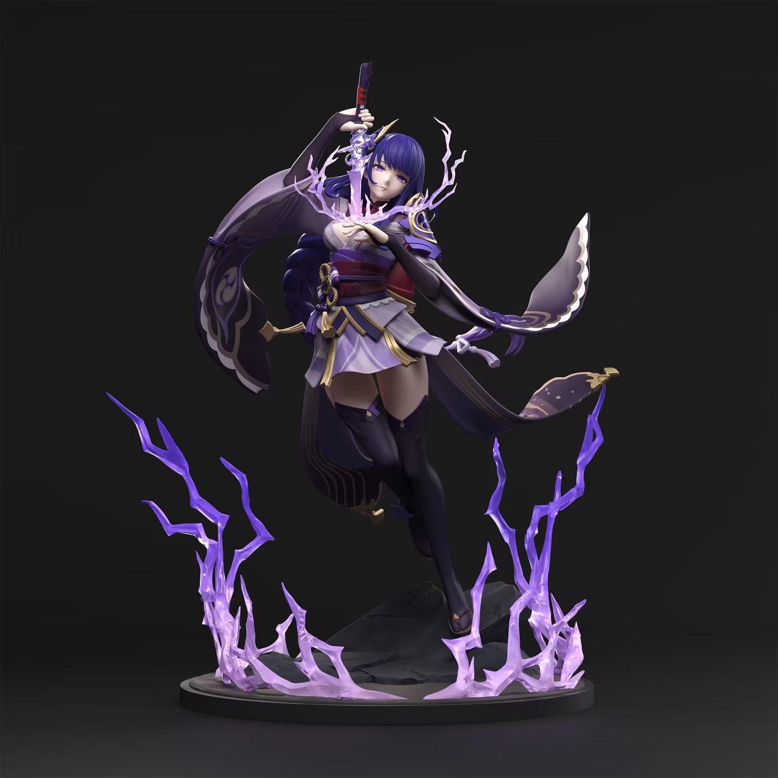 雷電将軍 無想ナイフ プレミアムバージョン 高さ約29cm