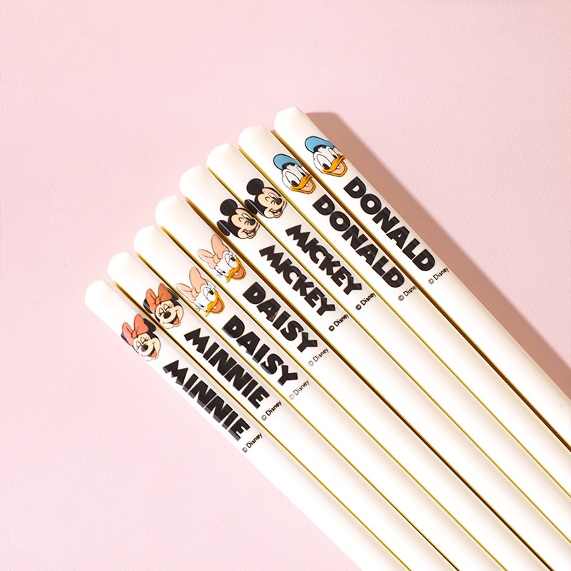 【ミッキー＋ミニー＋ドナルドダック＋デイジー】レトロシリーズ 陶器箸 4膳詰め合わせ
