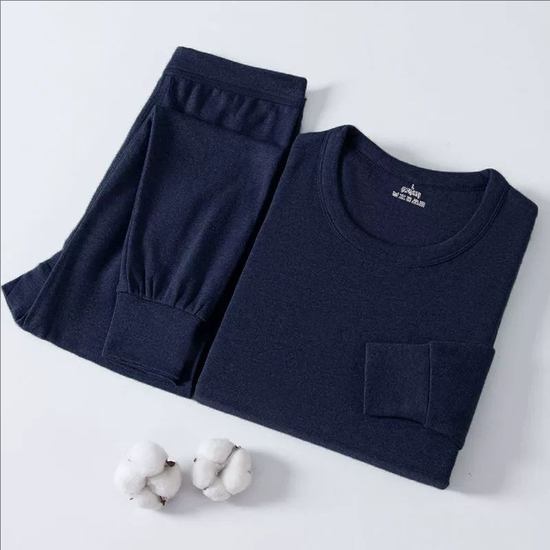 ラウンドネック ネイビーブルー