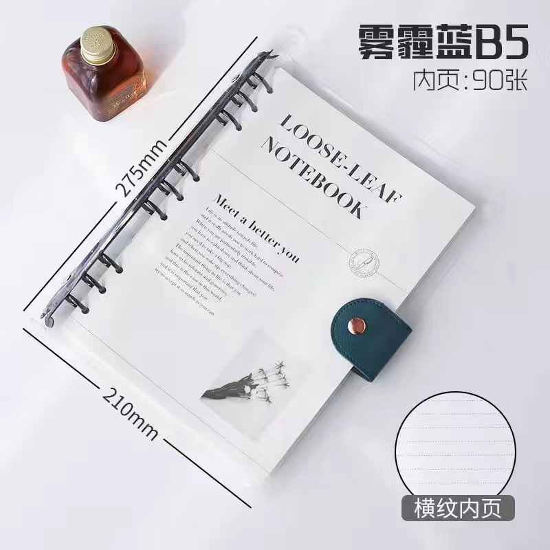 B 5ガン黒バインダークリップ (内芯付き)