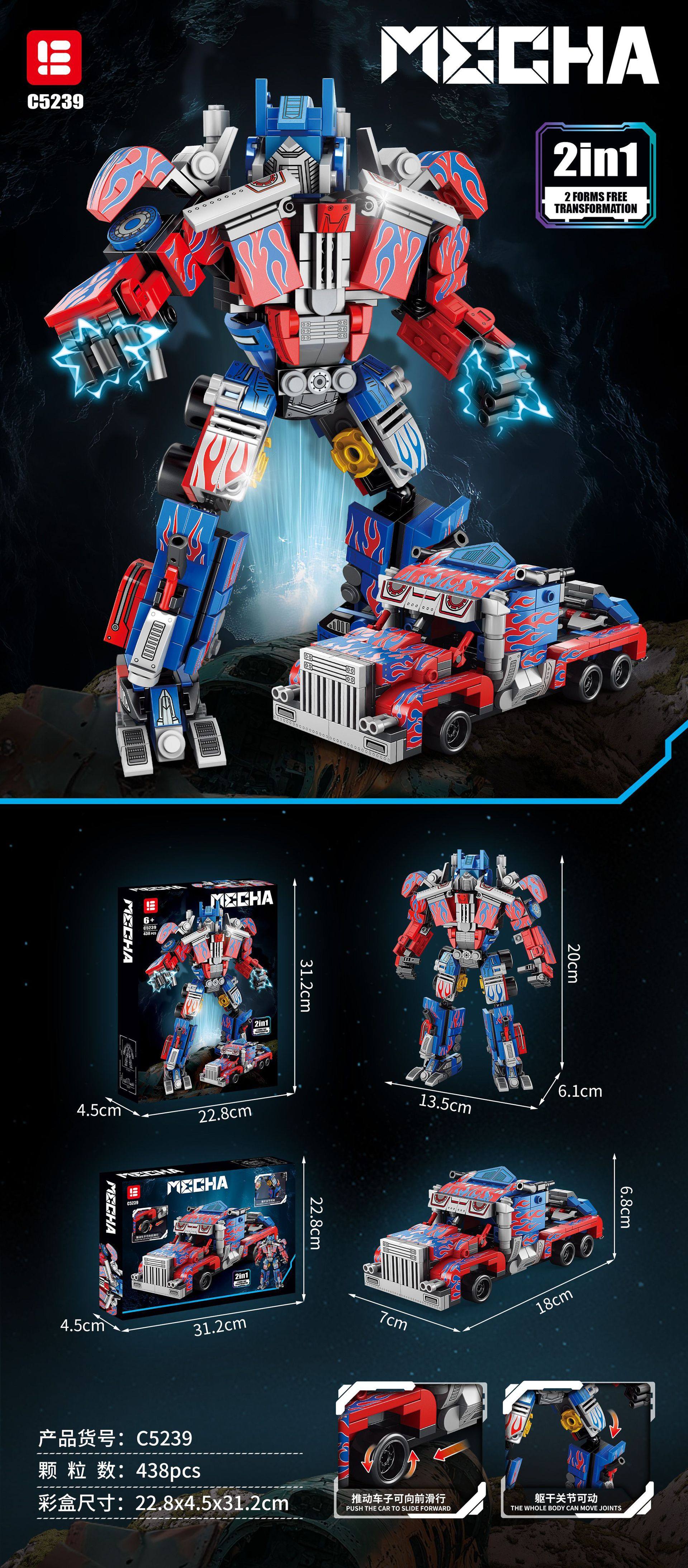 C5239 オプティマスウォリアー 438PCS [絶妙なスーツケース]