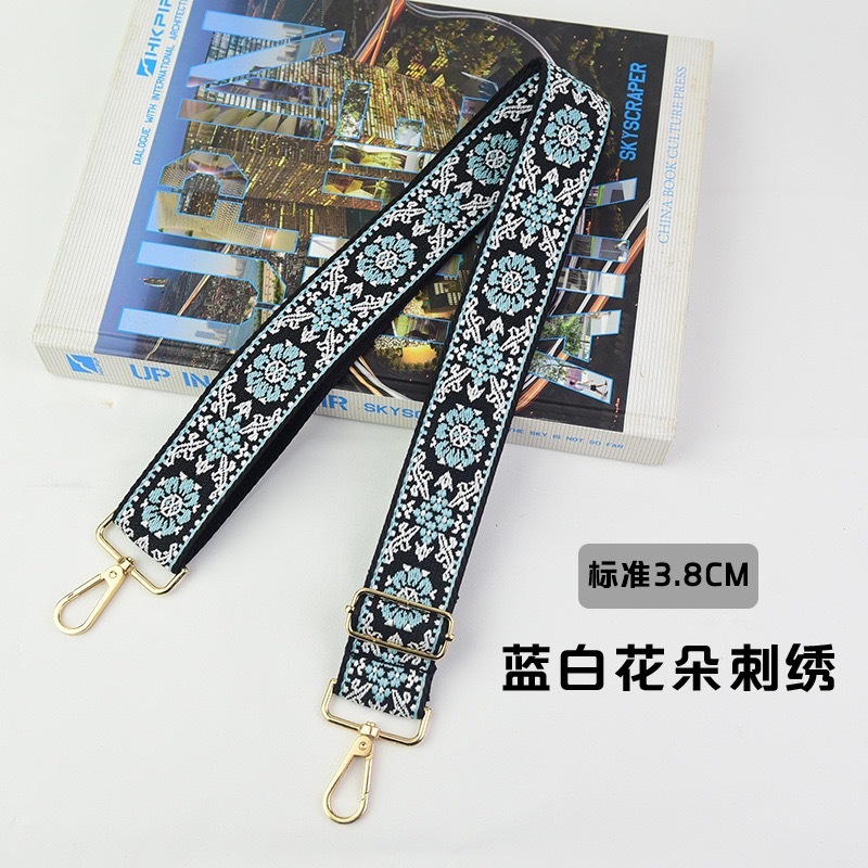 青白花刺繍（標準3.8cm）