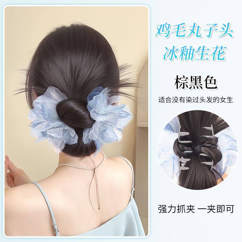 ブラウンブラック[青い花鶏の羽]