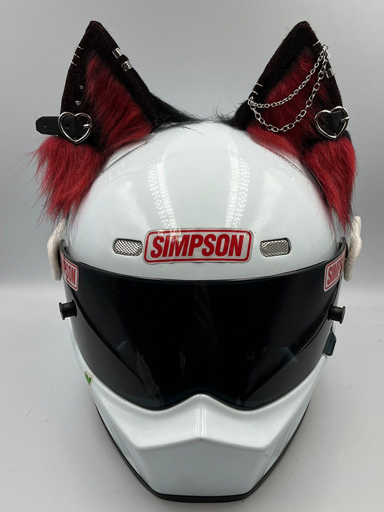 クロハート黒赤 + しっぽ (ヘルメットなし)-平均コード