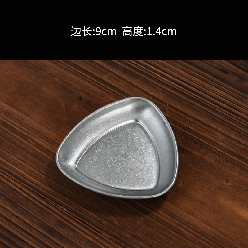 三角皿ソース皿 (雪花砂)