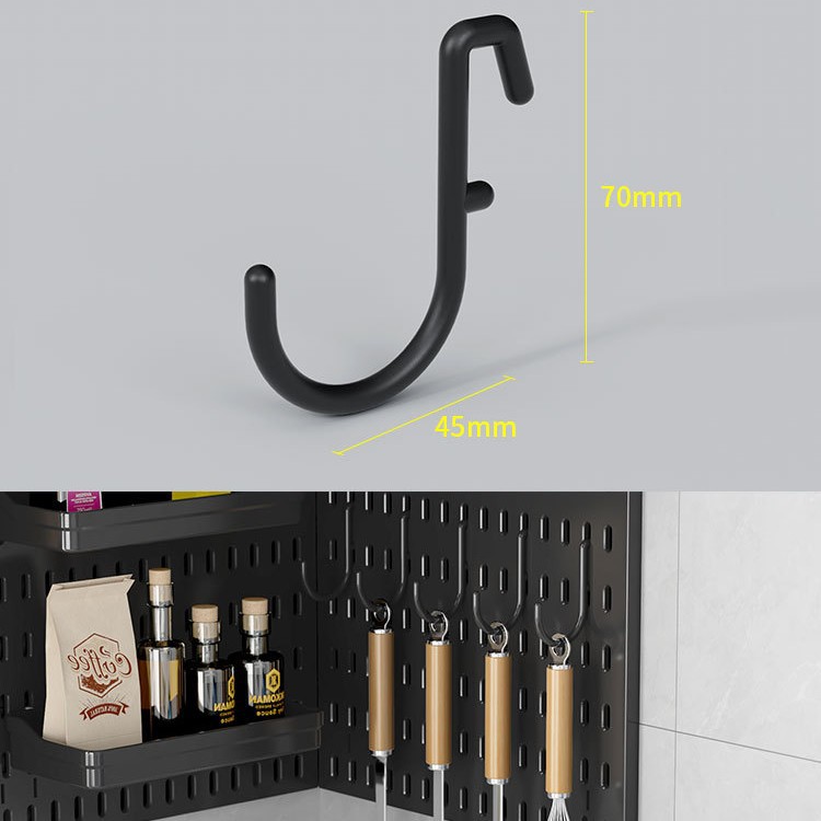 【フック】アイアンB 3個 ブラック