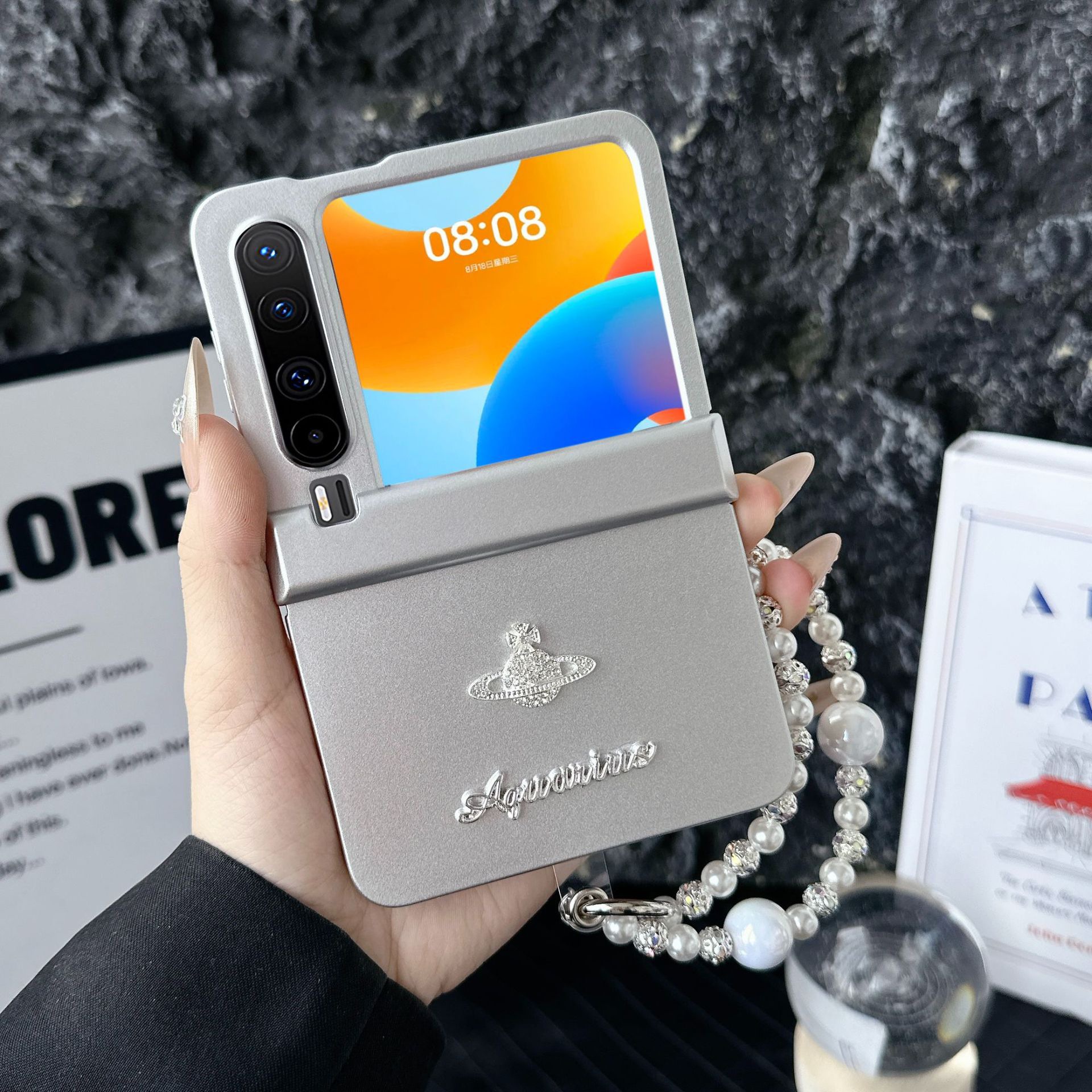 DSサターンシルバーシェル+チェーン