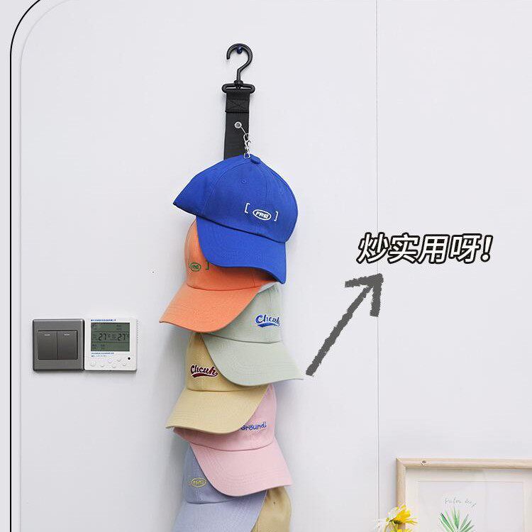 黒色帽子クリップ8クリップ (1個入)