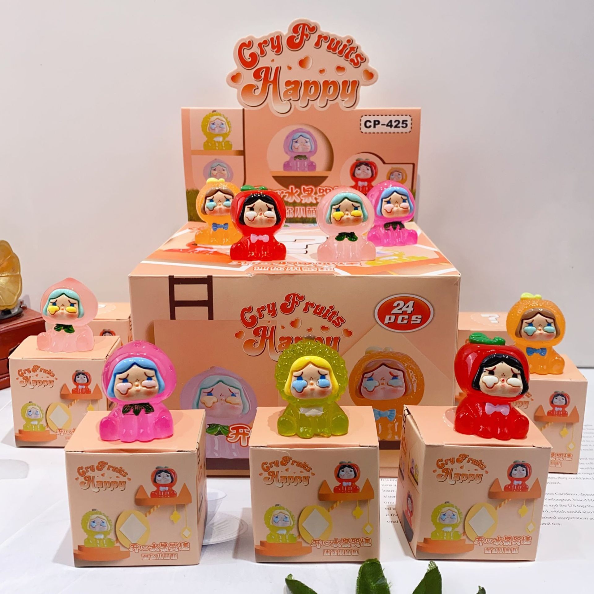 425 ハッピーフルーツドール小さなかわいいピースフィギュアブラインドボックス