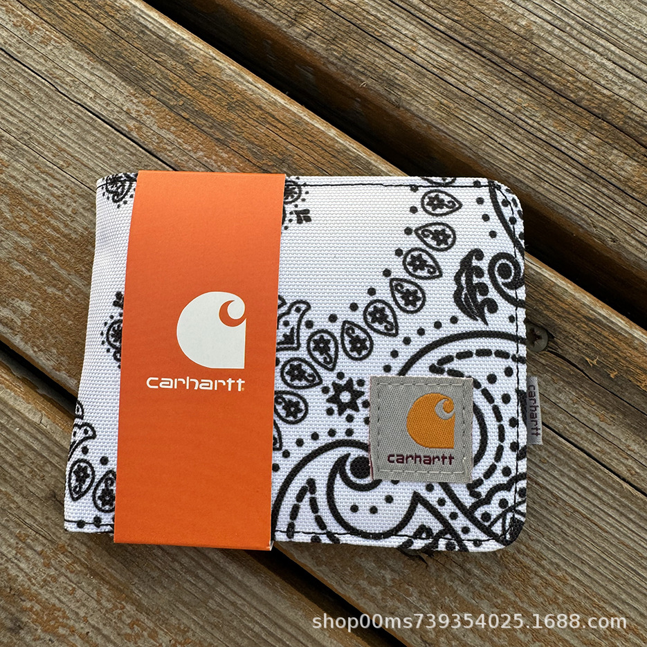 カードショートウォレット、ウエストフラワーホワイト、箱なし。