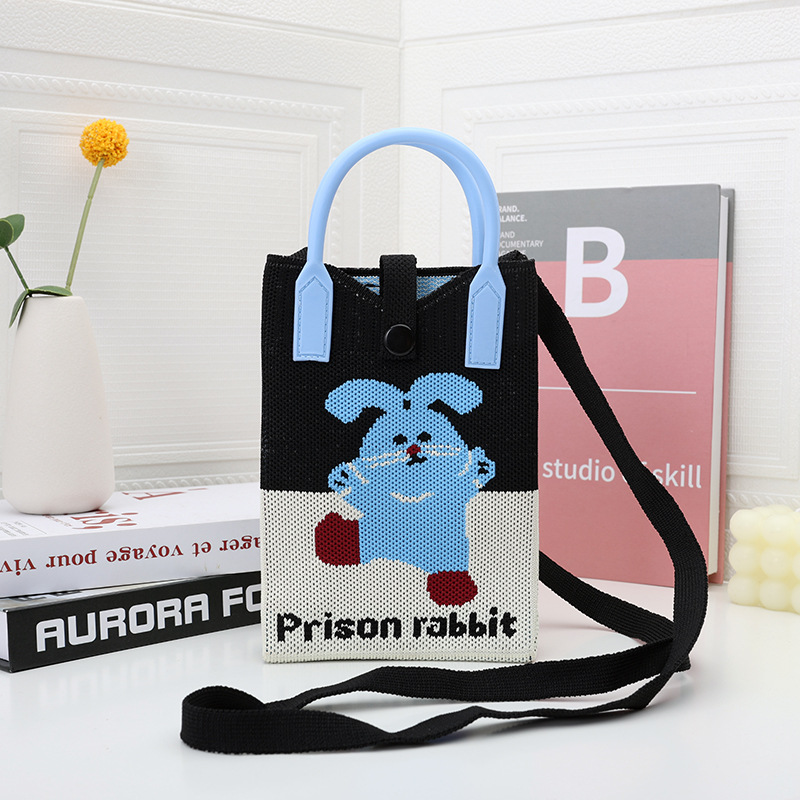 【シリコン+ショルダーストラップ】ブルーランニングラビット