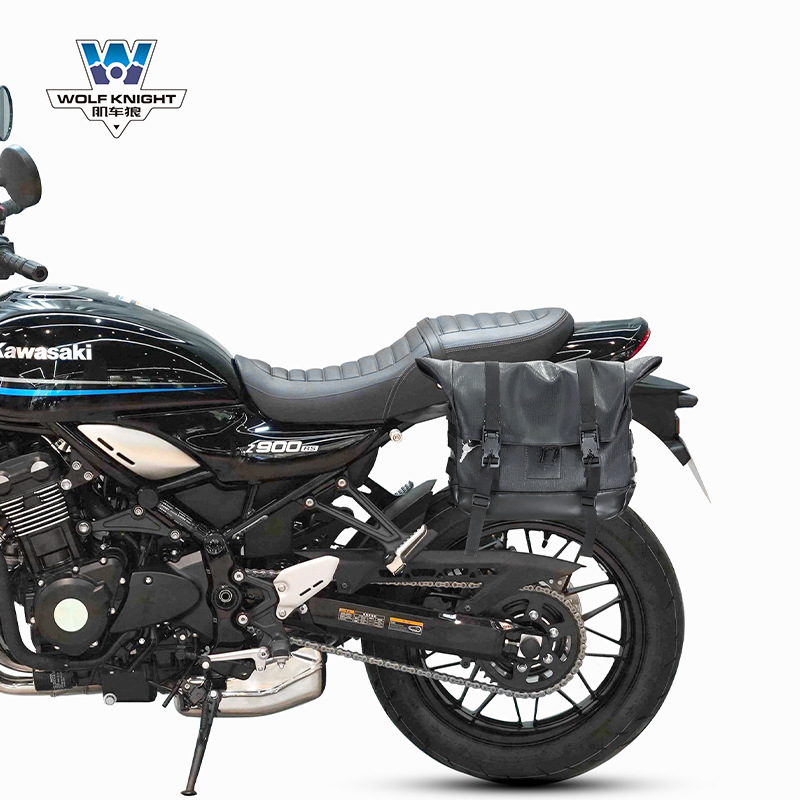 Z900rs-シングル左 (小紋黒) ヘルメットバッグ