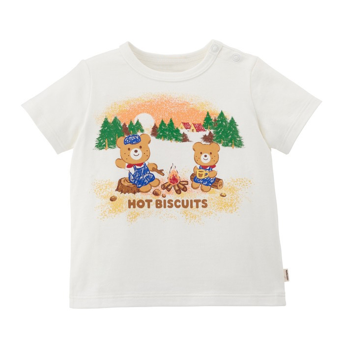 子供用ショートTシャツ - キャンプ