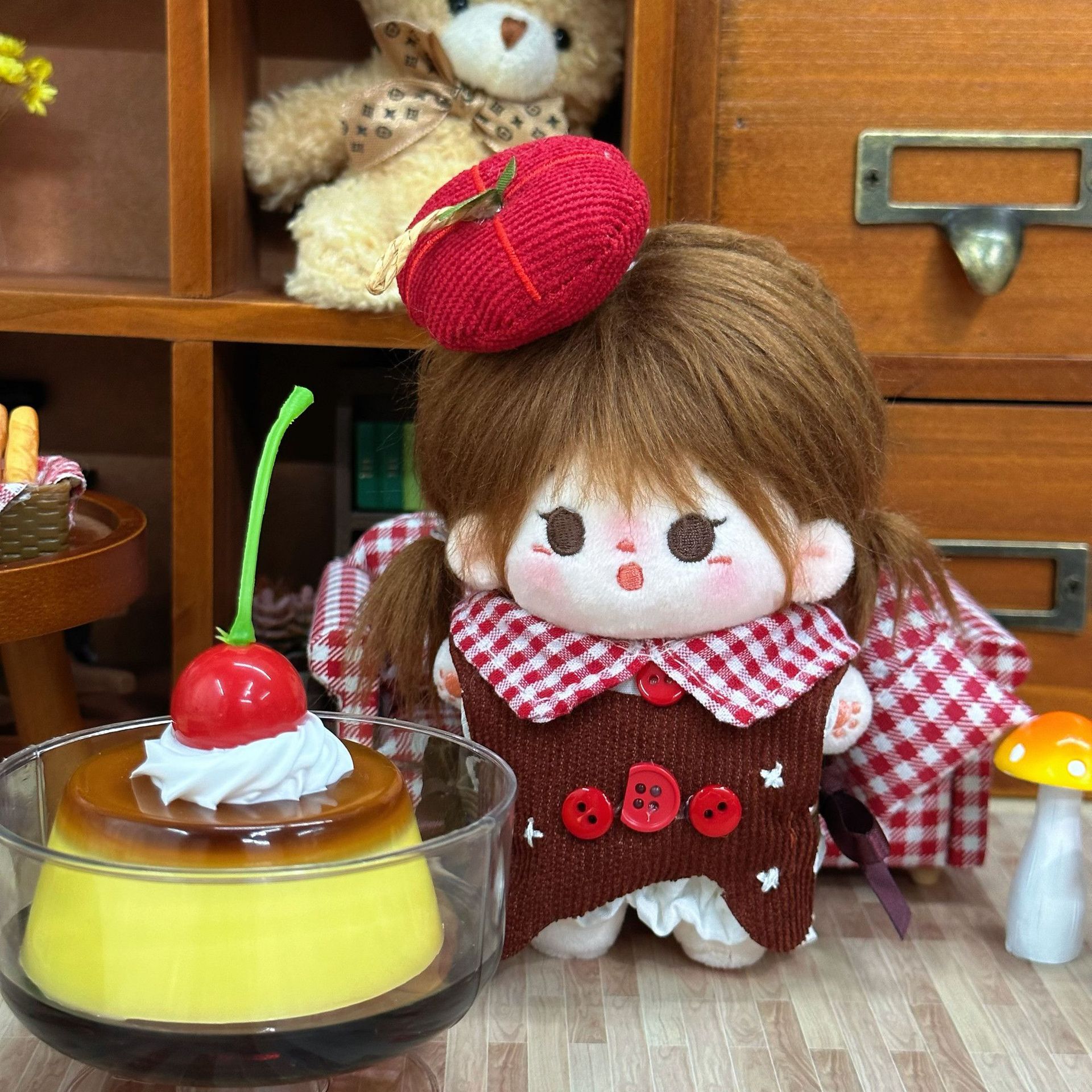 10cmアップルケーキ（ヘッドドレス+洋服+チュチュスカート）