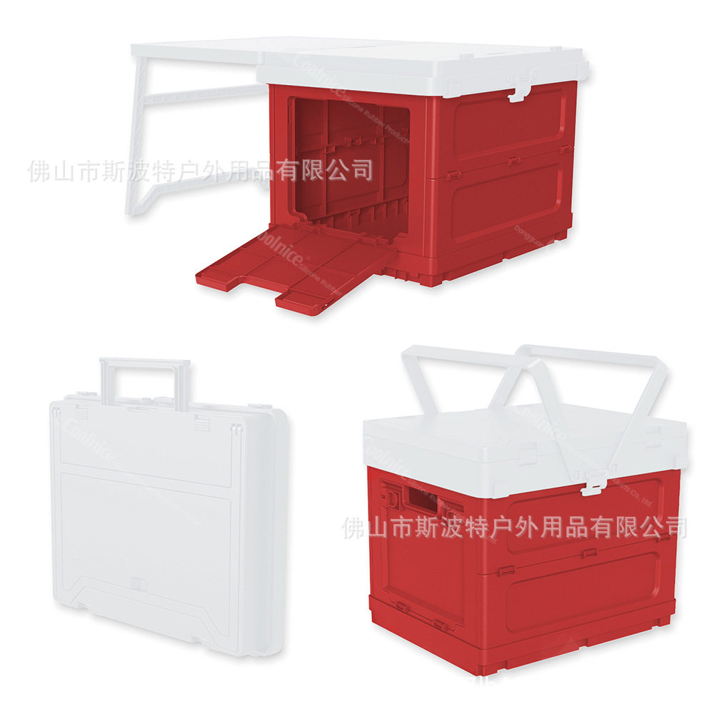 ハンドルキャンプボックス 赤白（バブルバッグ）