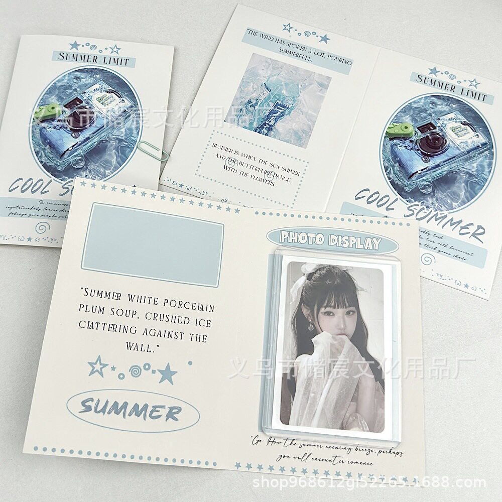 夏用カメラ折りたたみカード 10 枚