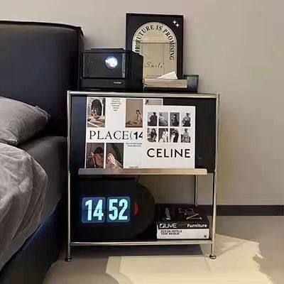 黒のフリップアップキャビネット 61*41*69