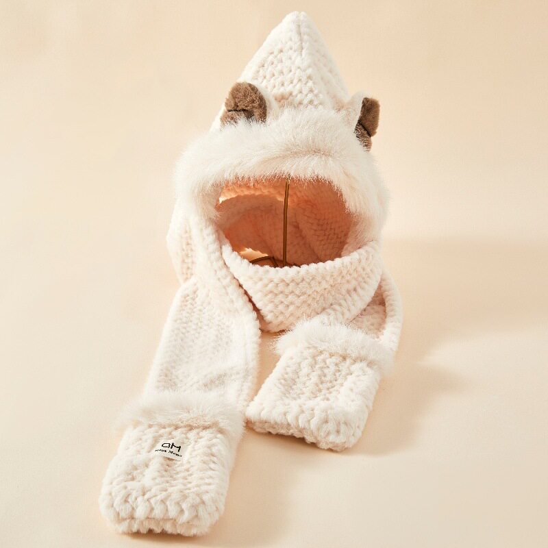 狐狸耳三件套-米色