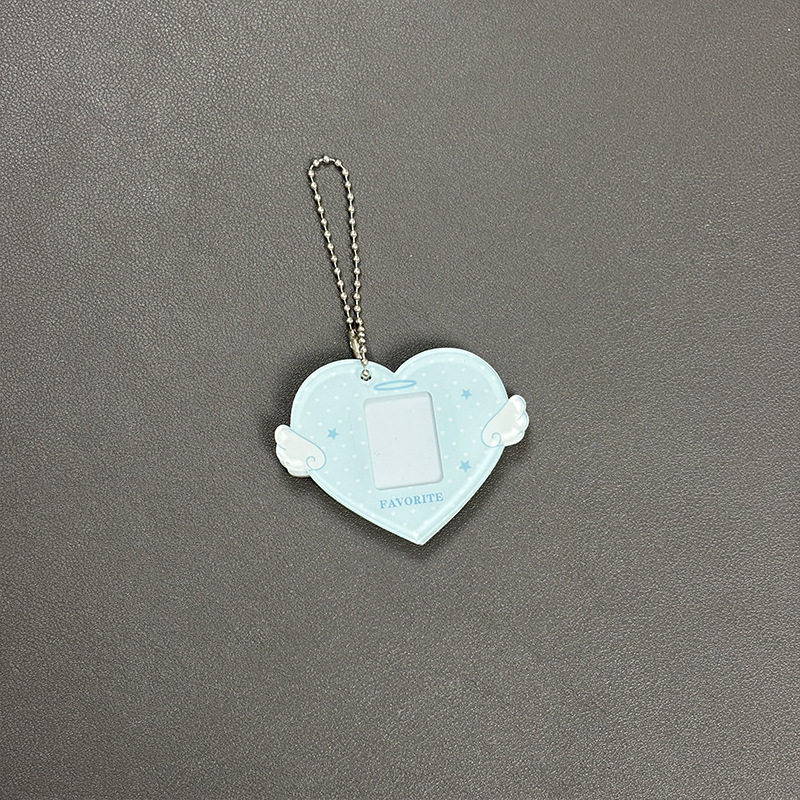 ブルー+ビーズチェーン