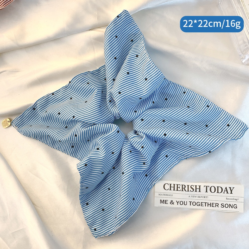 植毛ドットブルー