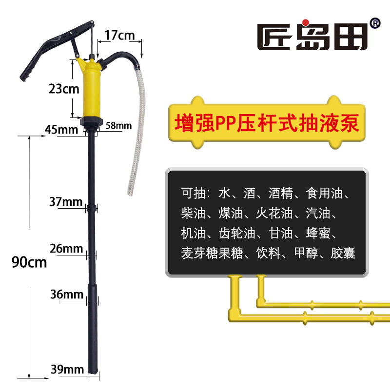 強化PP圧力ロッド型ケミカルポンプ