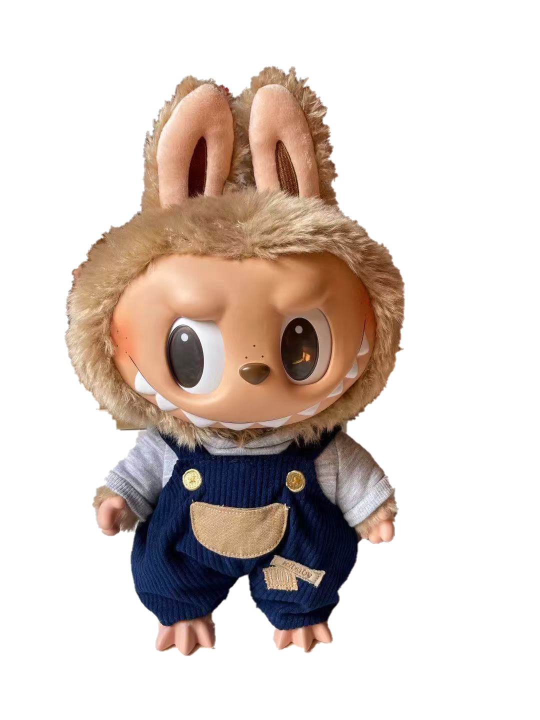 特大 24D リアルアイビーズぬいぐるみコットンボディビニールフェイスプル布、大きな名刺とファッション服のセット付き [梱包数量 28 個]