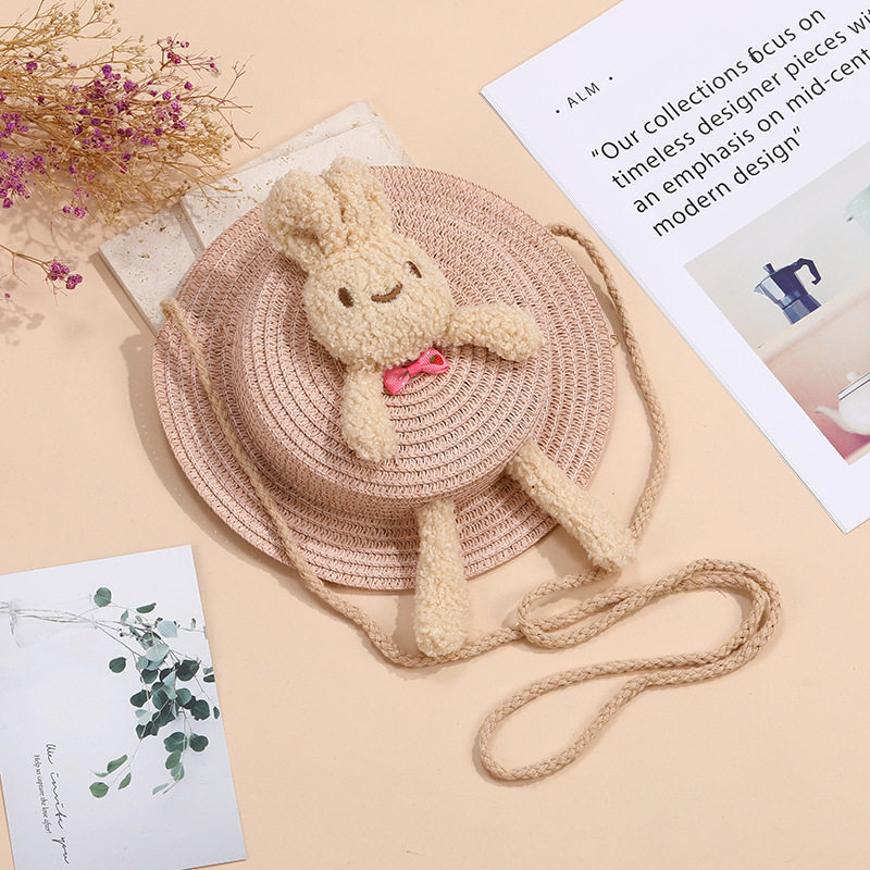 ピンクの革、ウサギの手と足が分離されています