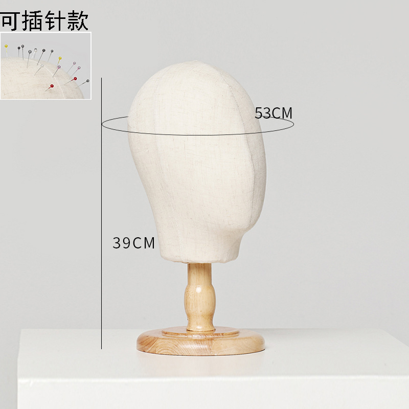 木色超短盤 + ヘッドモデル (ピン可能)