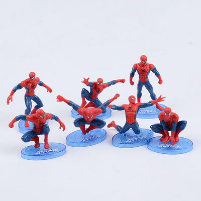 プラスチック製のスパイダーマンのセット
