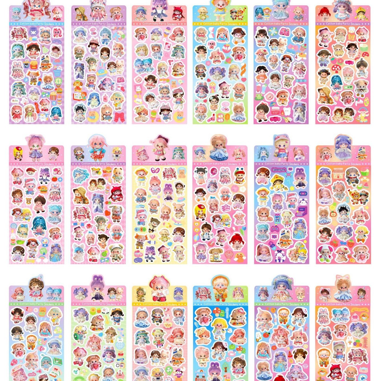 CSKコットン人形レーザーステッカー