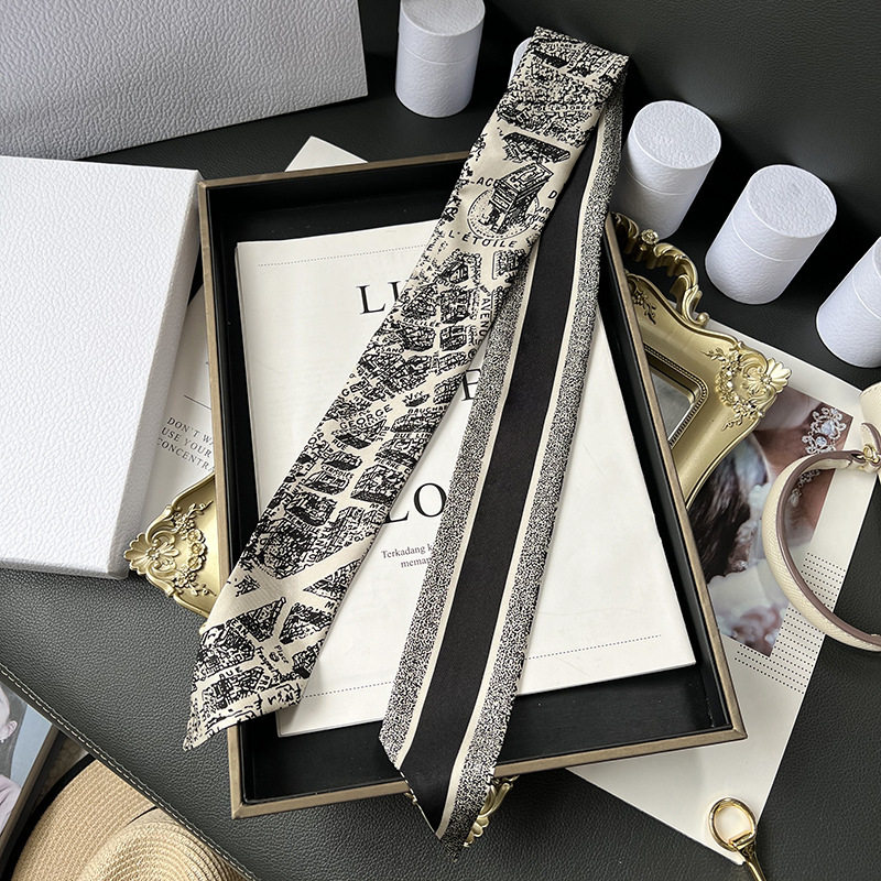 パリの地図ベージュ