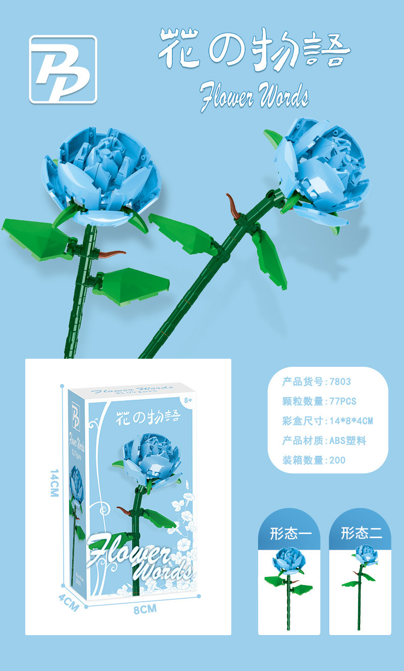 ブルーローズカラーボックス