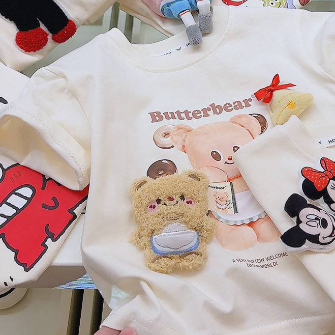 Tシャツ立体人形-リトルベアベルベージュカラー