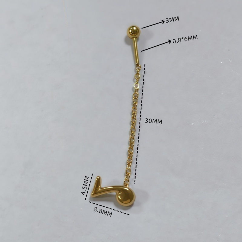 黄金の音符の耳のワイヤー