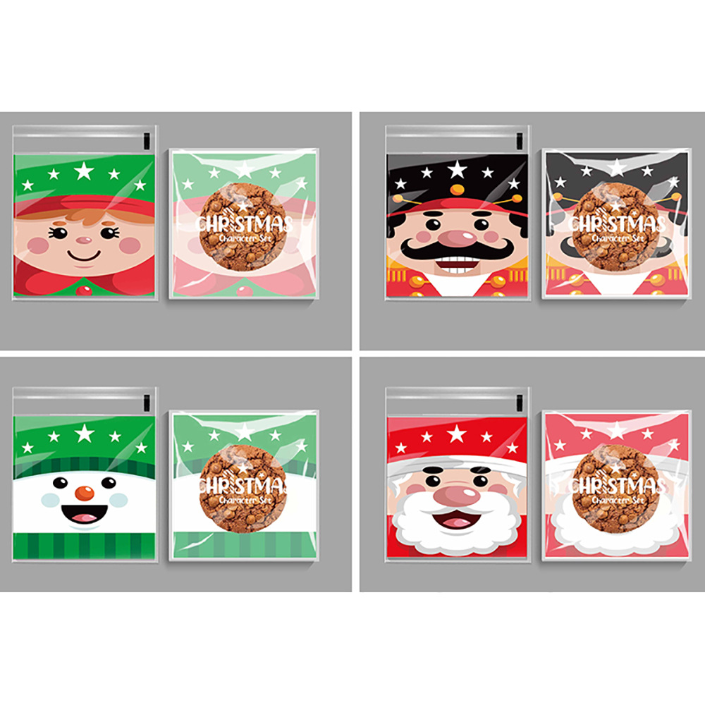 2024 クリスマス粘着バッグ 02 (100 個)