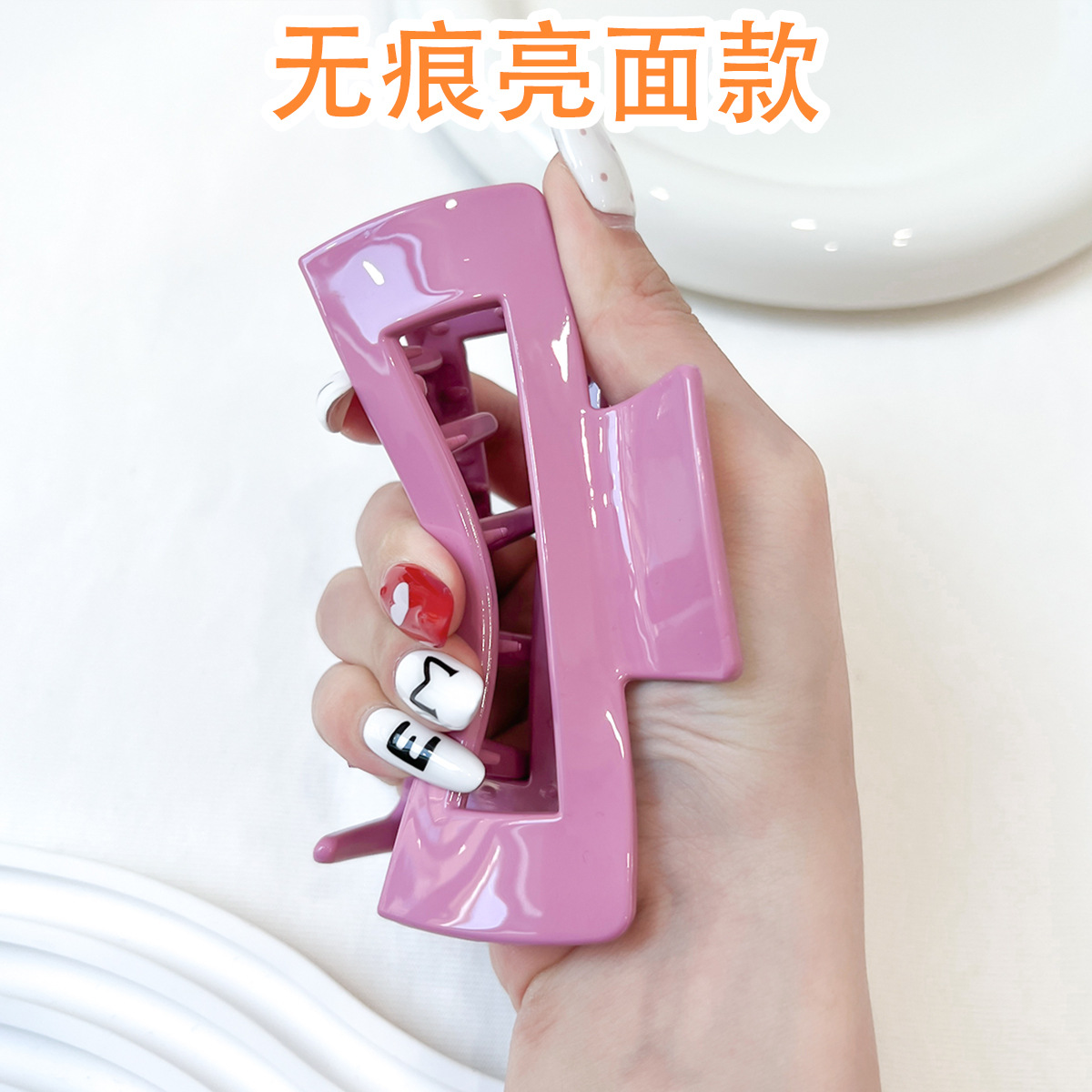 シームレスな光沢のあるスタイル - ピンクの正方形