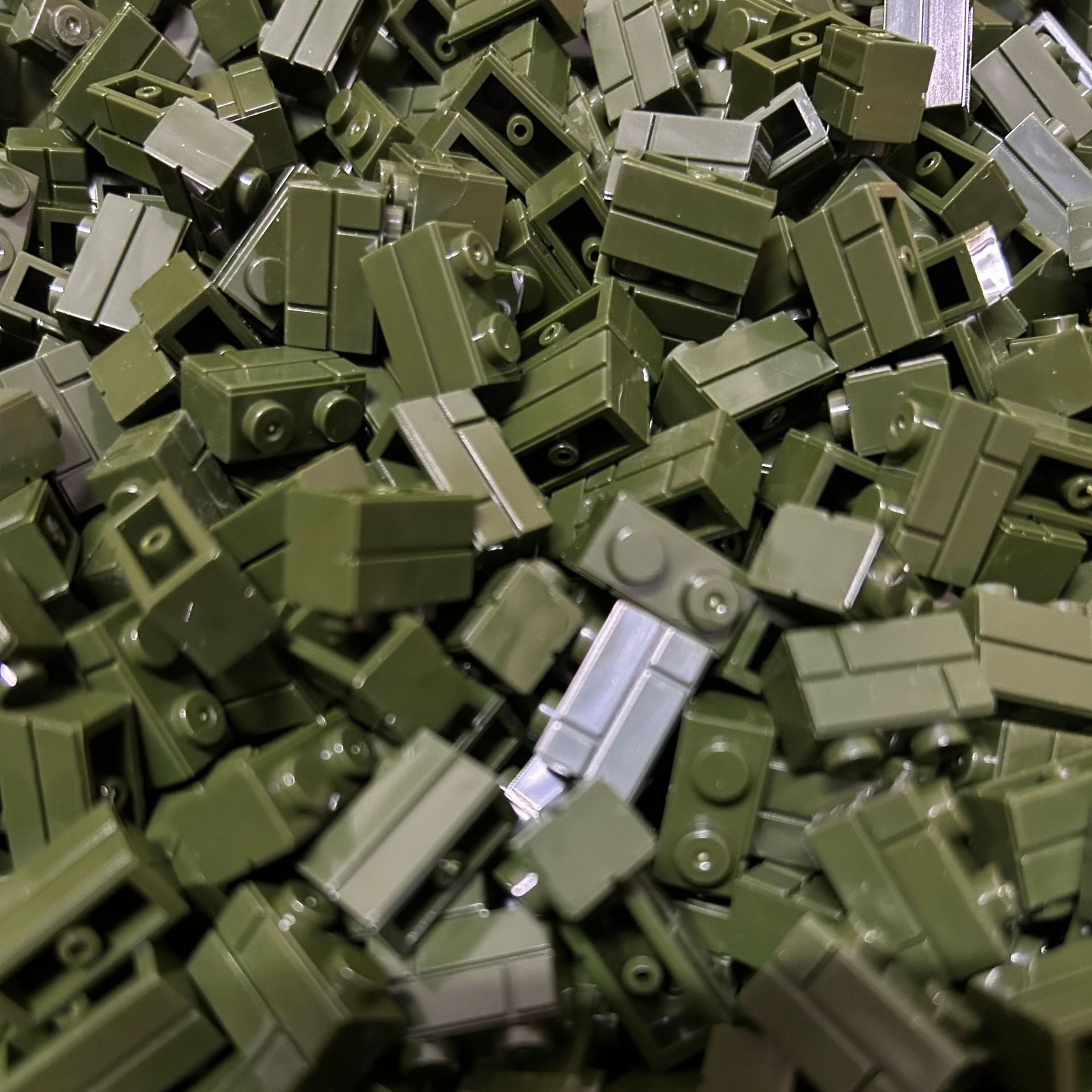 【軍緑98283】1*2壁煉瓦1キロ