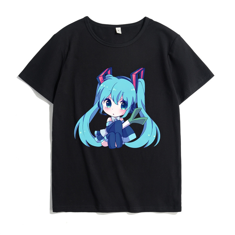 初音 = ブラックtシャツ1