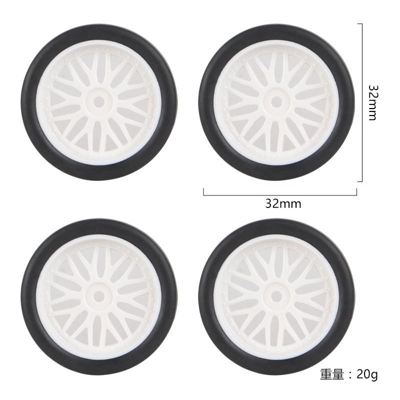 LA0034W白いタイヤ (4PCS)