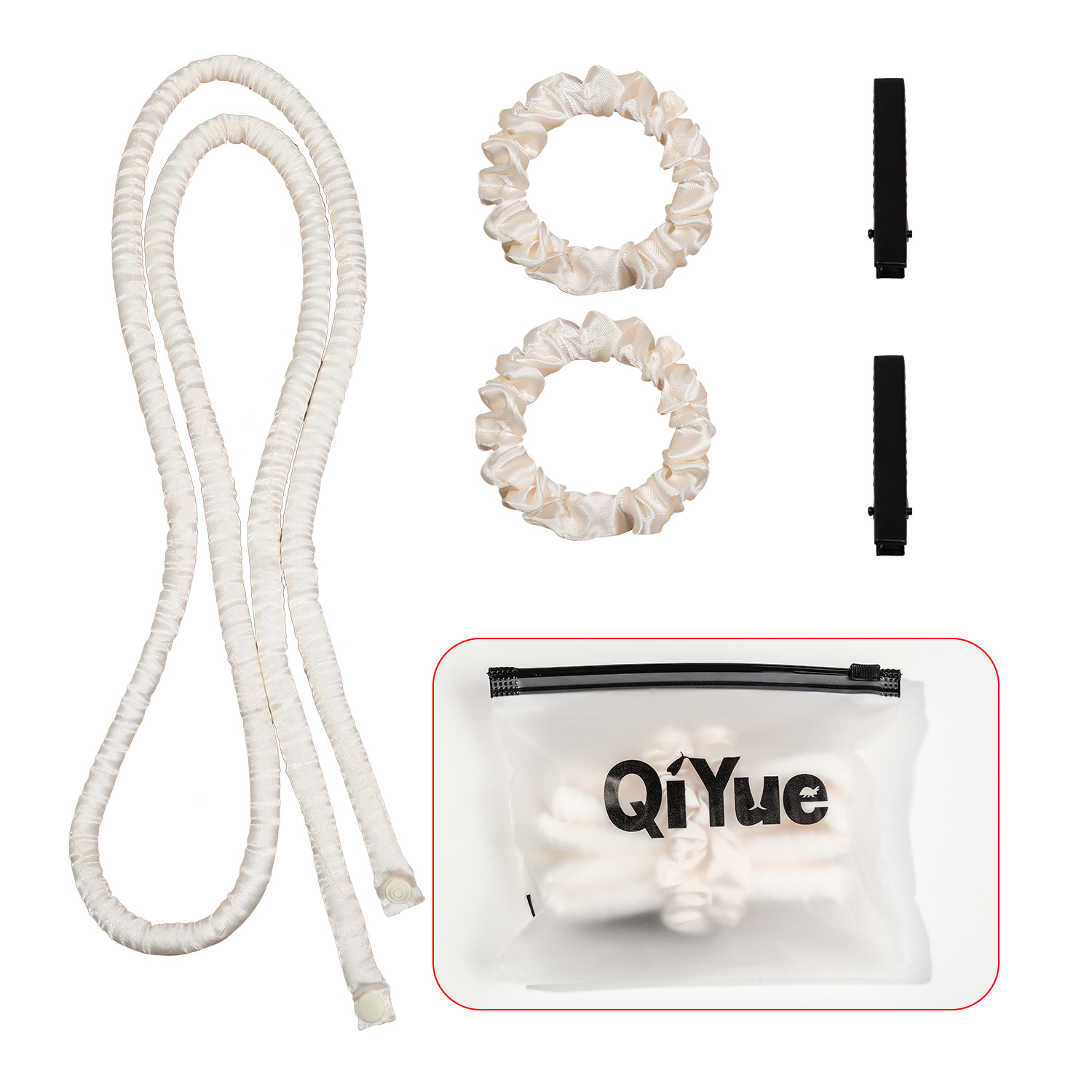 エクストラロングヘアアイロン - サテンホワイト