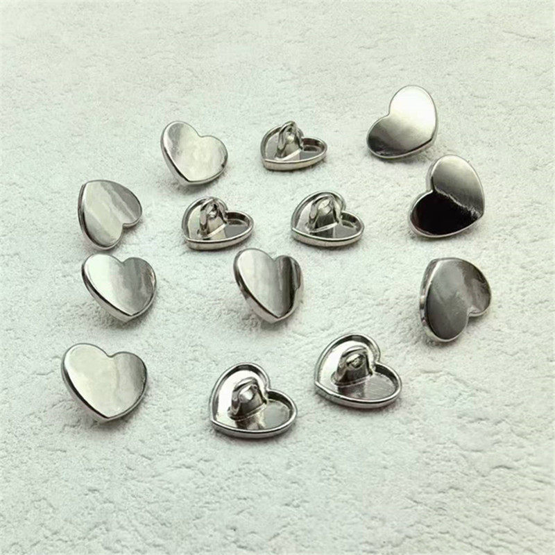22L=14MM*ハート型*ブライトシルバー