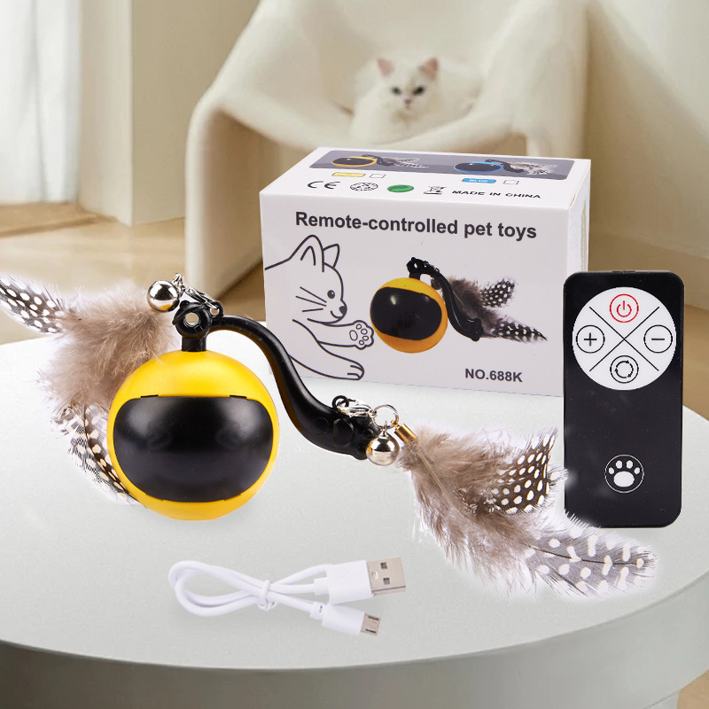 【充電式】楽しいペットボール-イエロー