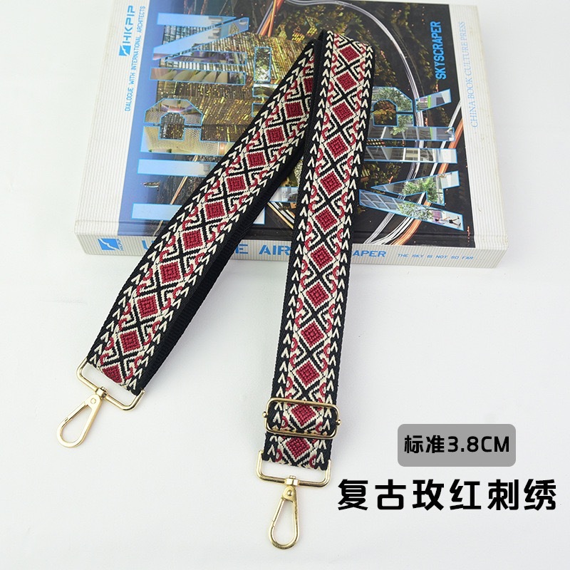 レトロローズ刺繍（標準3.8cm）