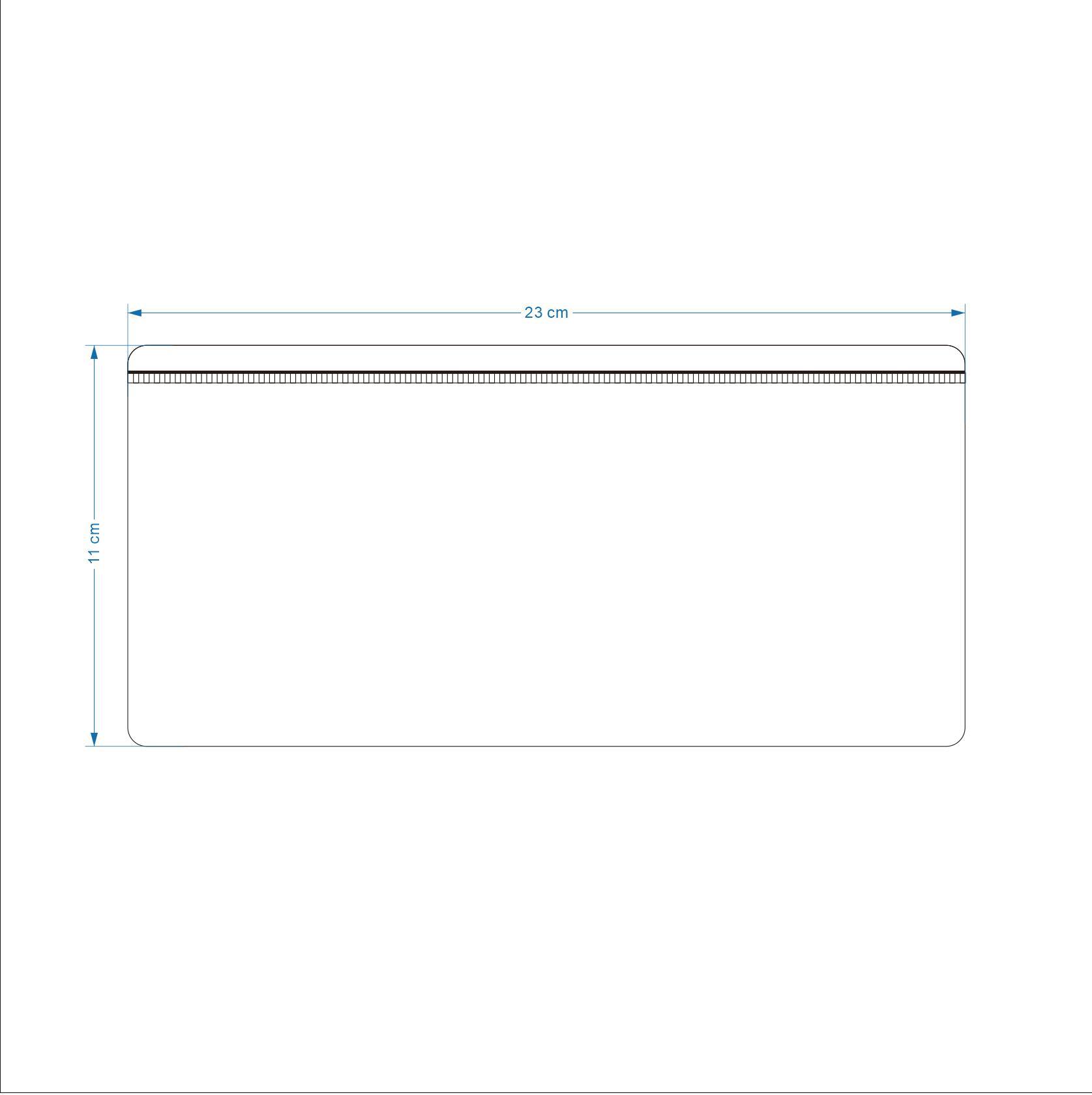 24 シルク PVC 高透明性-23x11CM