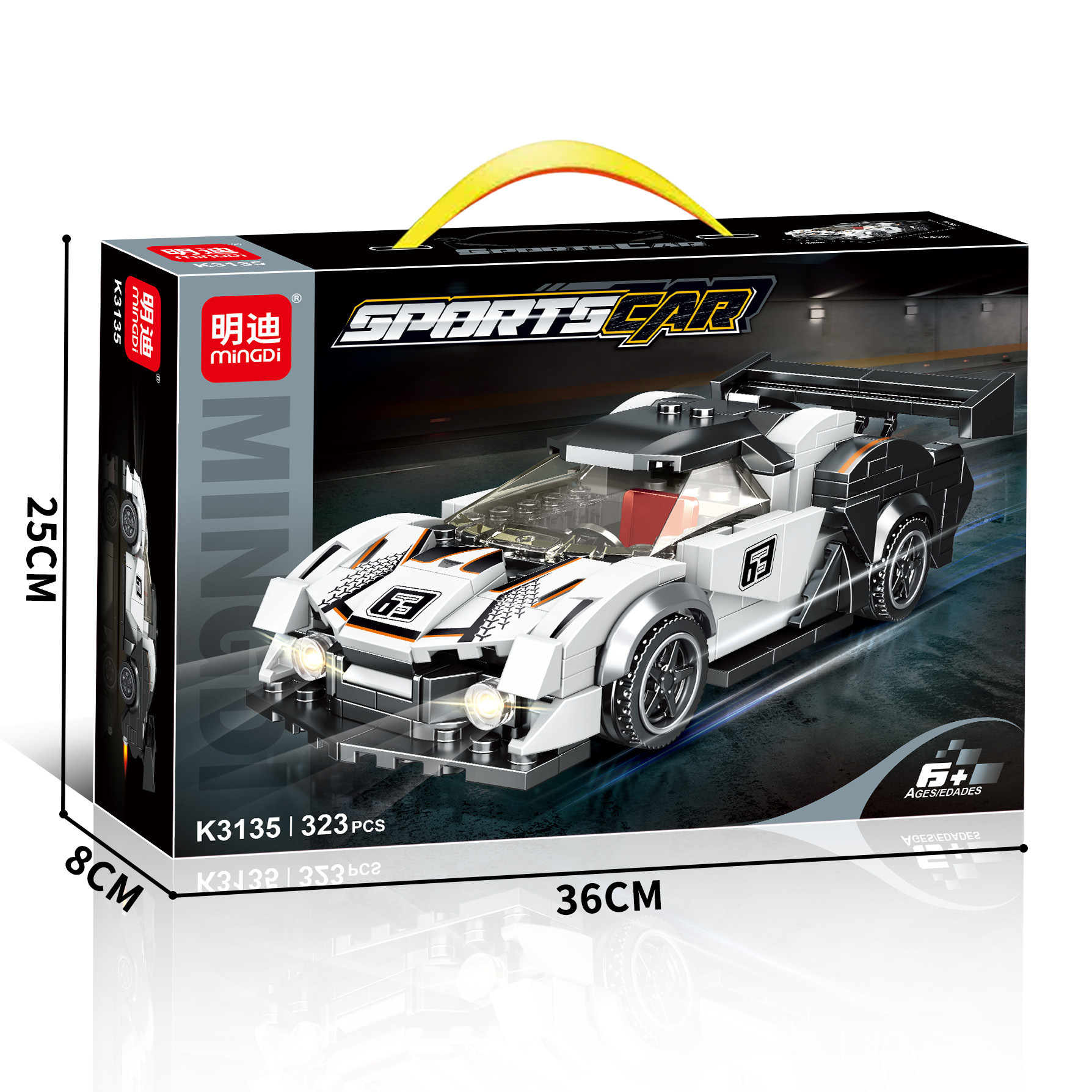 積み木レーシングカー【323PCS】K3135